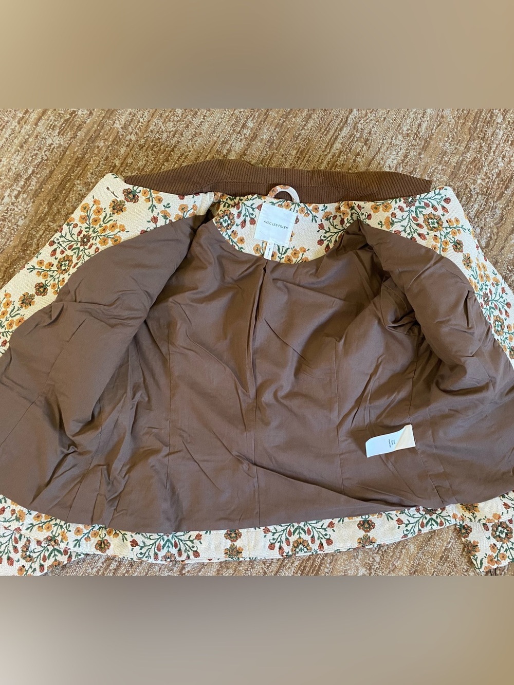 Avec Les Filles Floral Tapestry Barn Coat - Picture 6 of 7